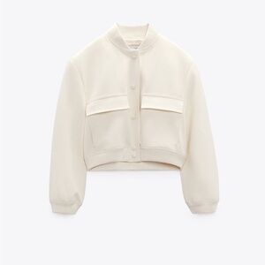 Zara maxi pocket bomber jacket size Medium NWOT